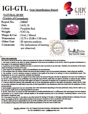 10.39 Ratti Natural Neo Burma Ruby with Govt Lab Certificate-(5661)